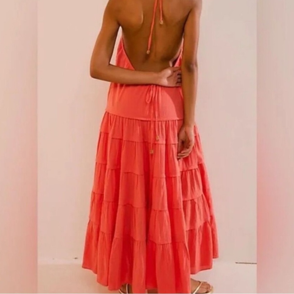 Free People Somewhere Sunny Drop Waist Maxi Dress